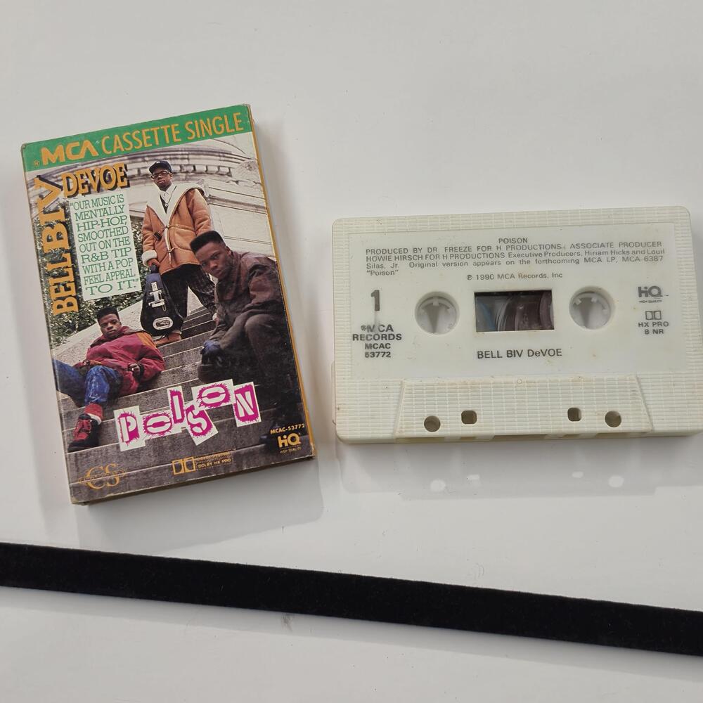 Vintage Bell Biv DeVoe Cassette Single Poison 1990 MCA Hip Hop R&B New Jack